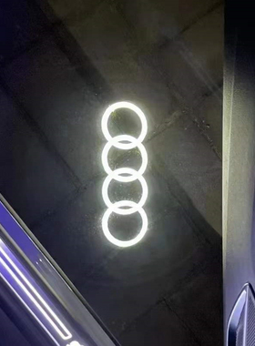 奥迪迎宾照地灯原厂A3RSA4LA5SA6LRSA7A8Q3Q5LQ7车门氛围投影灯