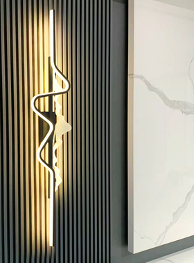 创意长条轻奢壁灯客厅电视沙发背景墙格栅极简约现代卧室床头灯具