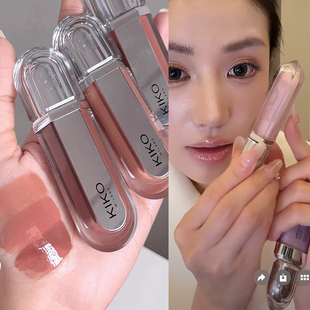 新品kiko升级版3d唇蜜唇釉镜面水润护唇01裸粉色27香芋紫02 06号