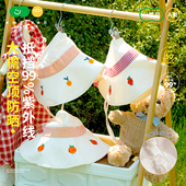 伊米伦宝宝遮阳帽纯棉防紫外线婴儿防晒夏季 女童空顶帽儿童太阳帽
