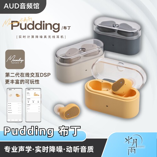 水月雨布丁实时ANC主动降噪豆