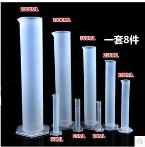 10ml/25ml/50ml/100ml/250ml/500ml/1000ml/2000ml量筒