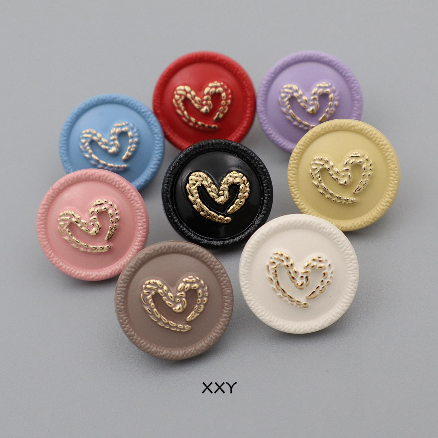 彩色小香风扣子韩版轻奢圆形爱心手缝扣女士毛衣西装外套纽扣塑料,居家布艺,纽扣,淘宝优惠券,粉丝福利购,淘宝优惠卷