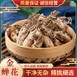 金蝉花250g新货大别山野生金蚕花蝉花知了花虫草粉非500g中药材