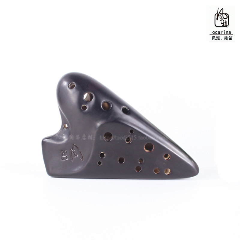 包邮 风雅正品 陶笛熏烧高音G调 双管专业演奏级 SG复管 送礼包