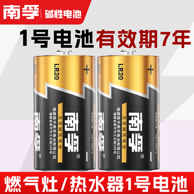 南孚LR20碱性1号电池燃气灶热水器煤气灶天然气灶1.5V一号干电池