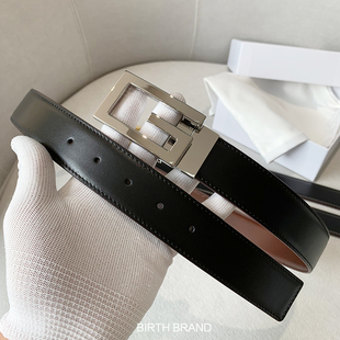潮男男士 百搭休闲韩版 腰带青年 G字皮带男真皮年轻人时尚 BIRTH正品