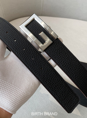 BIRTH正品g字皮带男真皮青年韩版潮流年轻人百搭腰带男士牛皮商务