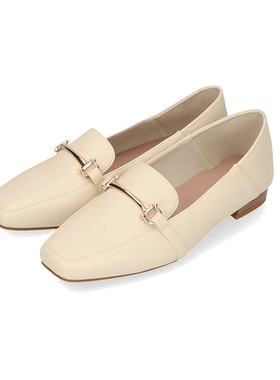 ORiental TRaffic日系春季新款金属马衔扣配饰时尚通勤低跟单鞋女