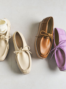 ORiental TRaffic春款单鞋方头系带中跟通勤单鞋女