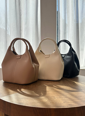 ORiental TRaffic日系新款皮面包女士手提斜挎水桶包时尚百搭包女