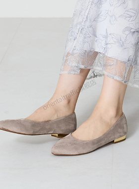 ORiental TRaffic日系2025春夏新款时尚尖头浅口低跟单鞋女