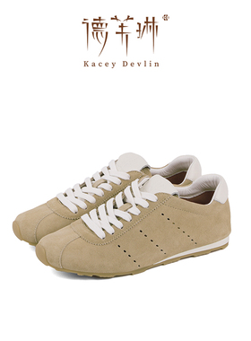 德芙琳鹿皮透气阿甘鞋复古经典流行轻便百搭运动休闲女鞋KD8069