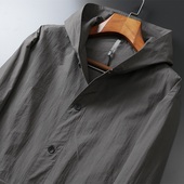 春季 潮流帅气男士 风衣男中长款 薄款 春秋外套 休闲潮牌韩版 新款