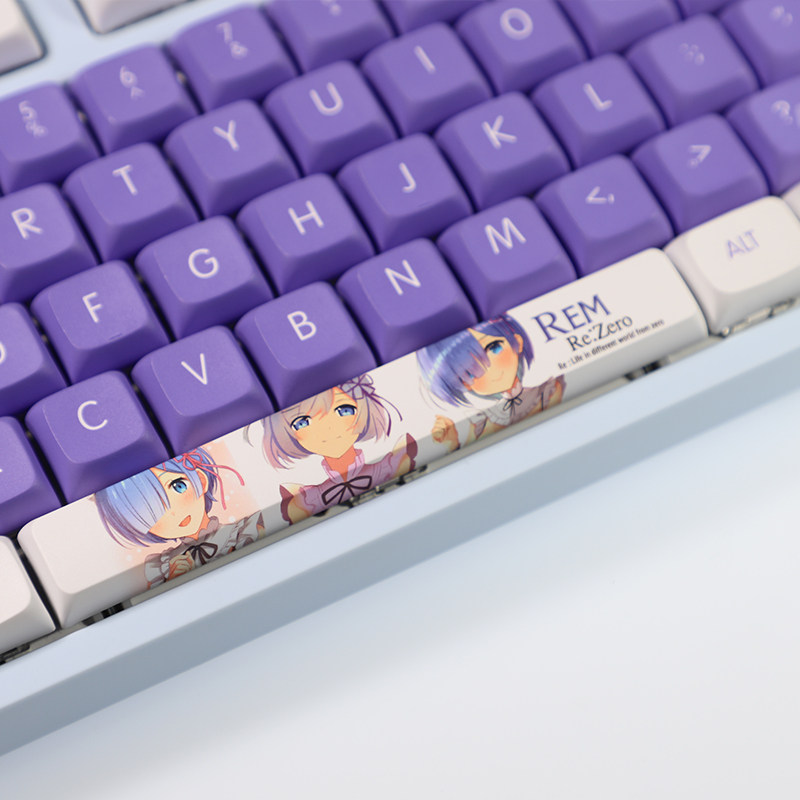 REM KEYCAP XDA 기계식 범용 입체 귀여운 맞춤형 E-스포츠 PBT 승화 맞춤형 표준 108 키