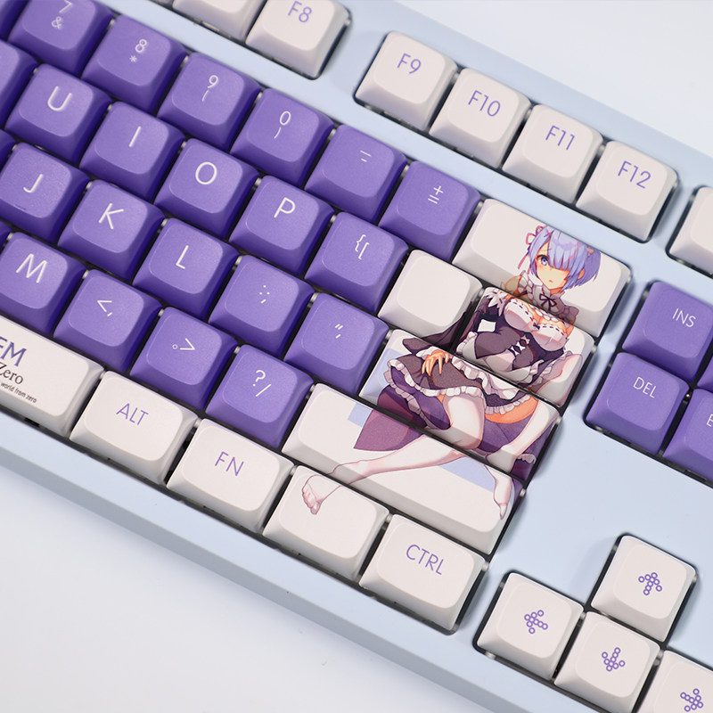 REM KEYCAP XDA 기계식 범용 입체 귀여운 맞춤형 E-스포츠 PBT 승화 맞춤형 표준 108 키