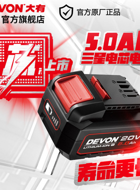 大有锂电池5150-5.0Ah进口芯适配大有20V平台电钻电锤角磨机工具