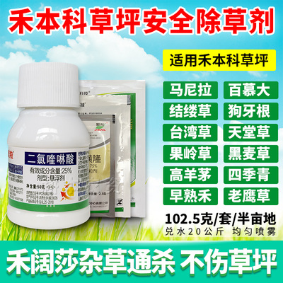 禾本科马尼拉百慕大果岭草高羊茅草坪安全除草剂禾本科阔叶莎杂草