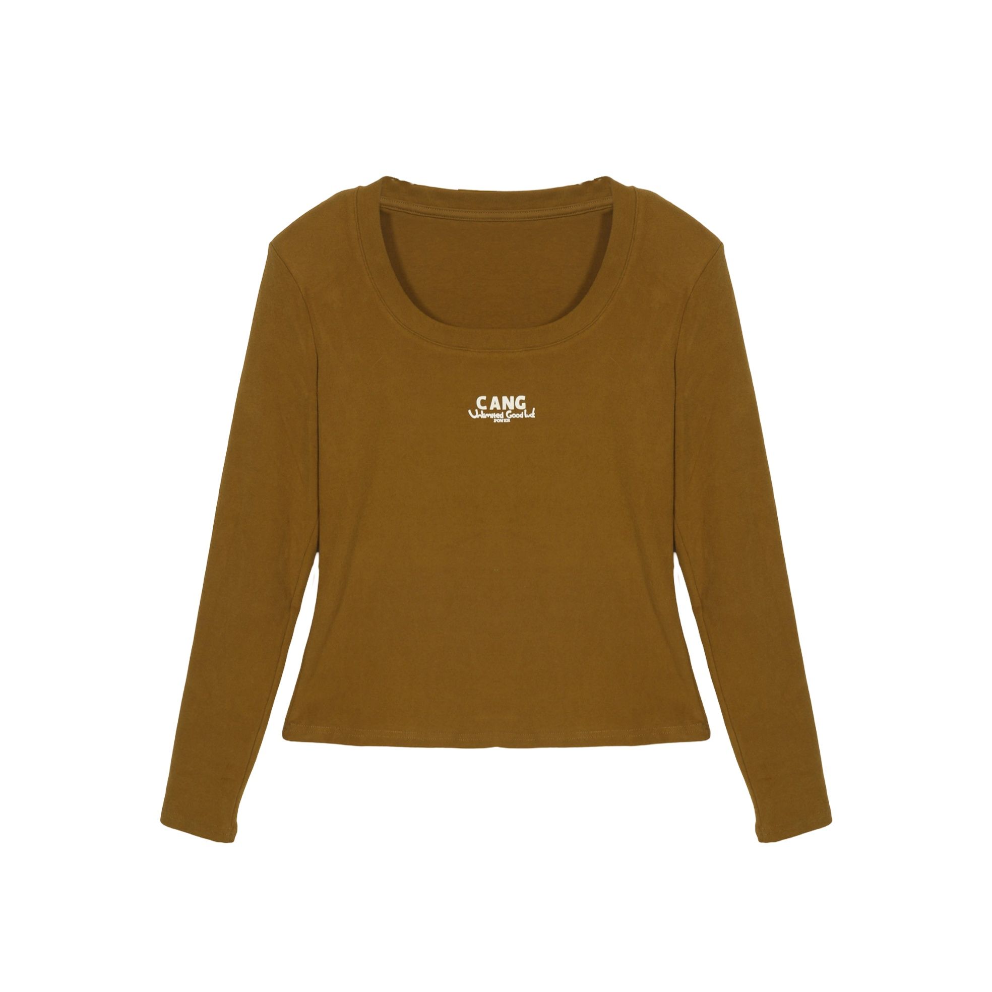 T1F58016简约时尚圆领高领长袖T恤秋冬秋季-8016