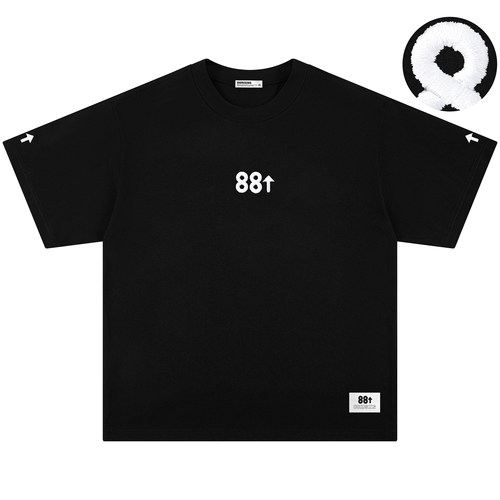 【AK刘彰同款】88rising基础款简约LOGO刺绣宽松休闲纯棉短袖T恤