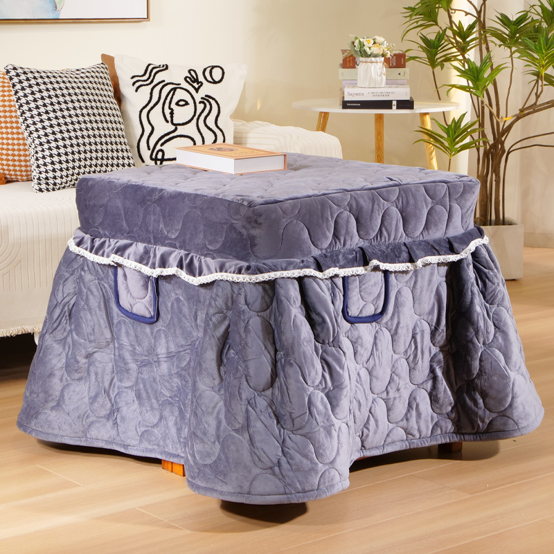布艺不凡水晶绒烤火被加大裙摆