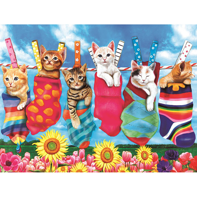 新款印花法国正品dmc猫咪十字绣