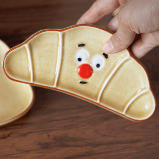 搞怪椭圆长碟子卡通超萌的可爱餐桌吐骨碟蛋糕寿司小菜点心迷你盘