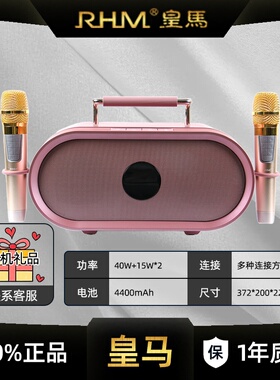 RHM皇马K666蓝牙音箱音响户外广场舞低音炮手提便携手机高音质
