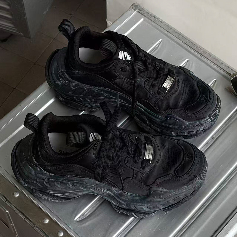 诗歌兰厚底老爹鞋女2026新款真皮系带增高百搭潮流复古休闲运动鞋,女鞋,时尚休闲鞋,淘宝优惠券,粉丝福利购,淘宝优惠卷