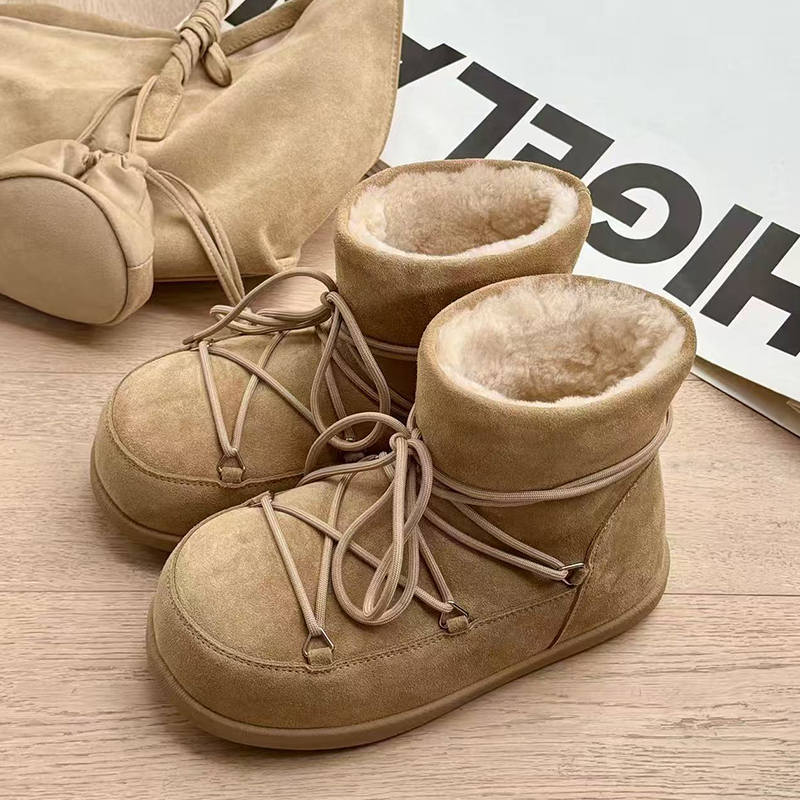 诗歌兰女鞋雪地靴女款2025新款