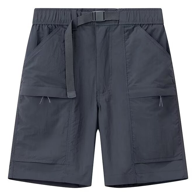 男装休闲短裤男夏2025重磅宽松直筒工装裤户外运动薄款五分裤