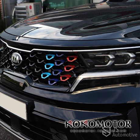 2021起亚索兰托KIA SORENTO MQ4 彩色国旗中网装饰贴纸 韩国进口