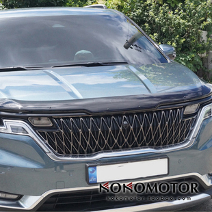 2021~起亚嘉华KIA CARNIVAL KA4 前机盖装饰板虫挡 韩国进口