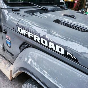 适用于jeep牧马人引擎盖车贴 拉花allroad越野改装防水汽车身贴纸