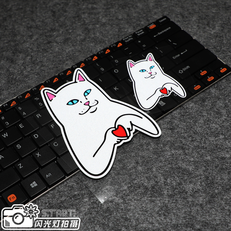 s.tart装饰车身油箱盖比心贴花