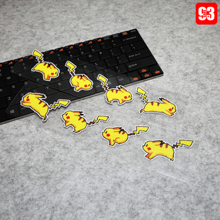 户外防水像素皮卡丘卡通动漫装饰反光贴 车身车尾车窗前后挡贴纸