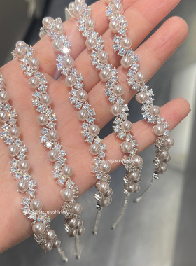 秋十一Acc 千金感重工blingbling钻钻珠珠手链