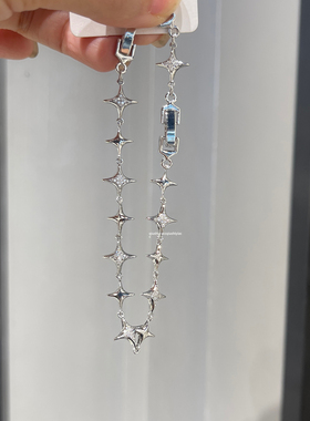 秋十一Acc 精致微镶细钻四芒星手链