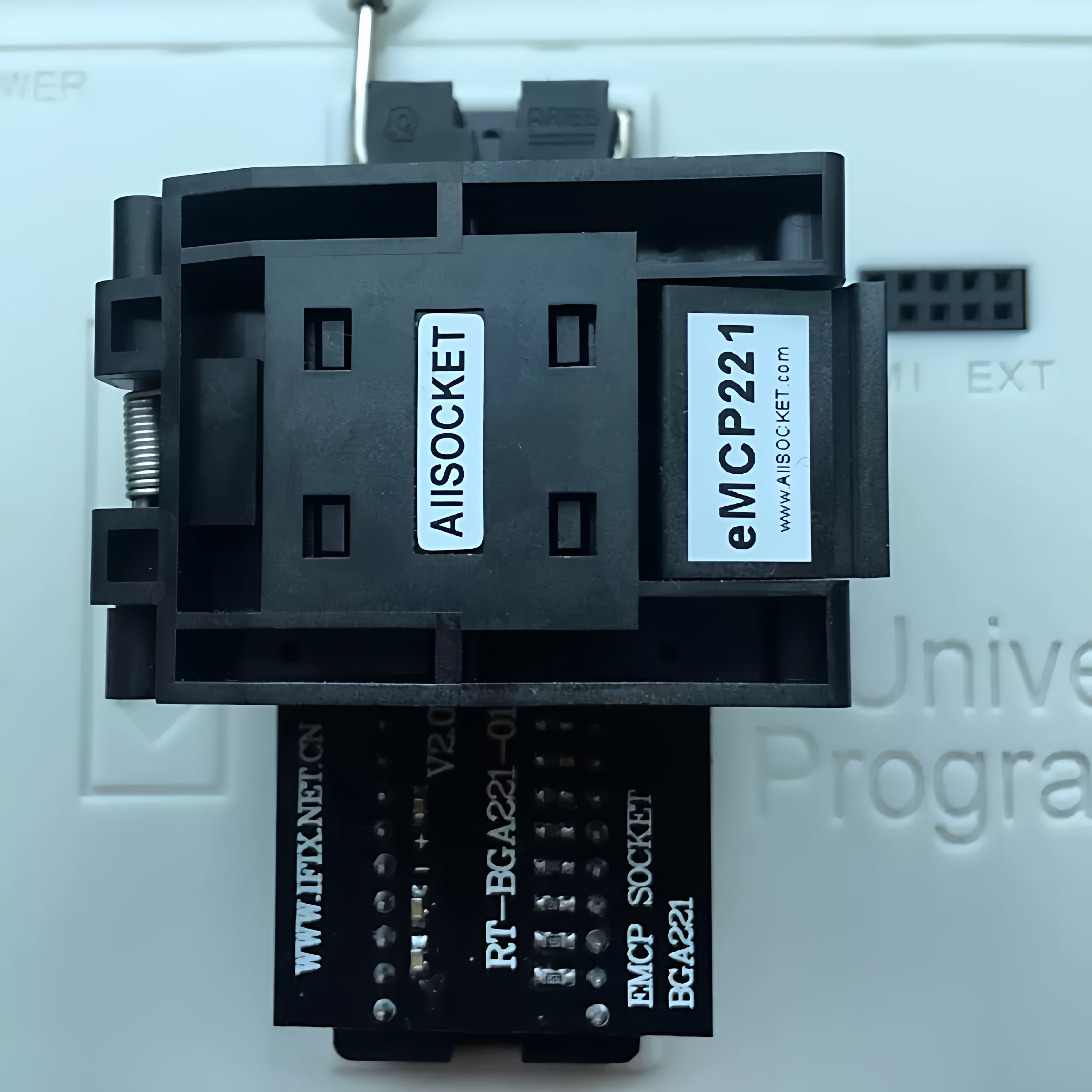 RT809HSE手机座BGA221 EMMC弹跳座EMCP221适配器座读写座手机卡座