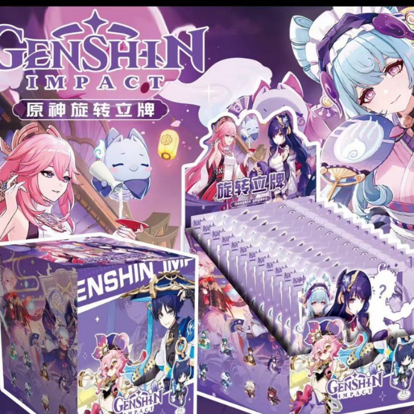 亚克力动漫旋转立牌崩坏3原神咒术鬼灭魔道初音三丽鸥卡通摆件
