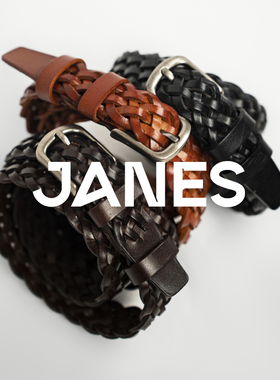 简束复古做旧银扣头层牛皮女士皮带纯手工编织真皮腰带女休闲百搭