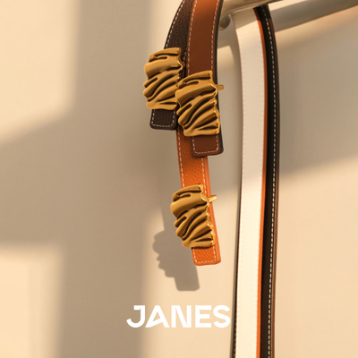 简束小众定制款头层牛皮腰带女