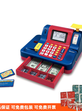 美国learning resources多功能计算器教学收银机过家家儿童玩具