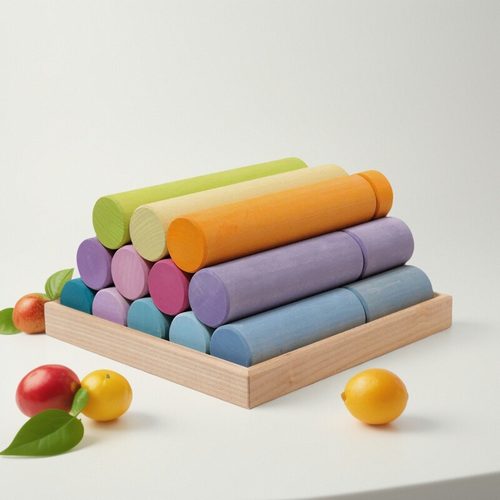 Grimm's格林彩虹儿童积木天气