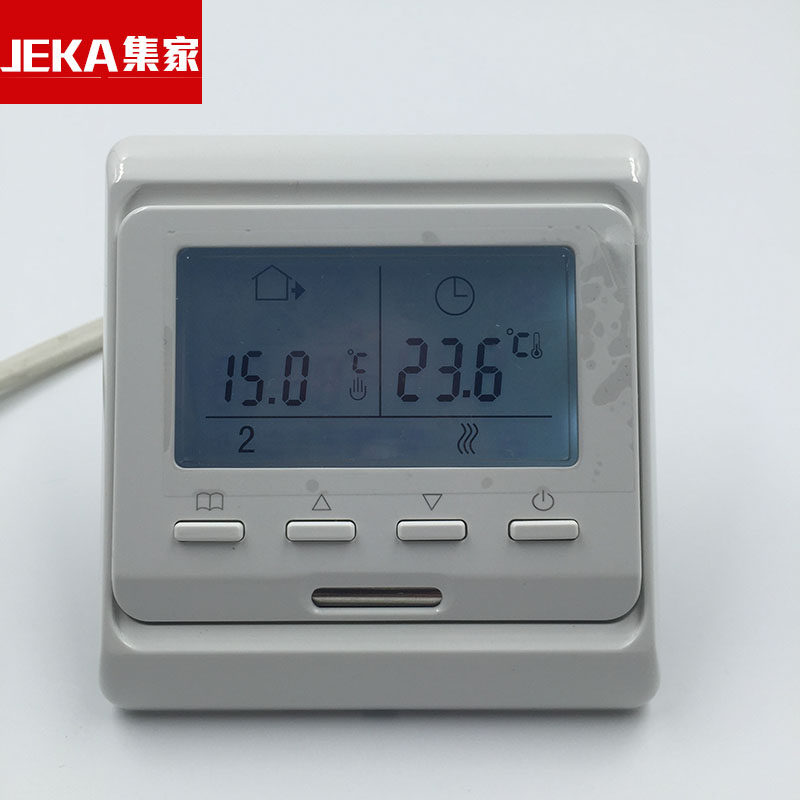 水地暖温控面板 可编程地暖智能温控器开关  采暖温控器