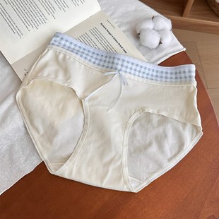 包臀 亲肤撞色中腰三角短裤 内裤 女生纯棉舒适14cm加长裆2025新款