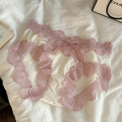 性感法式蕾丝内裤女纯棉裆