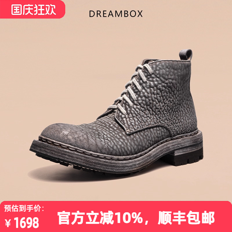 复古马丁靴男款固特异短靴