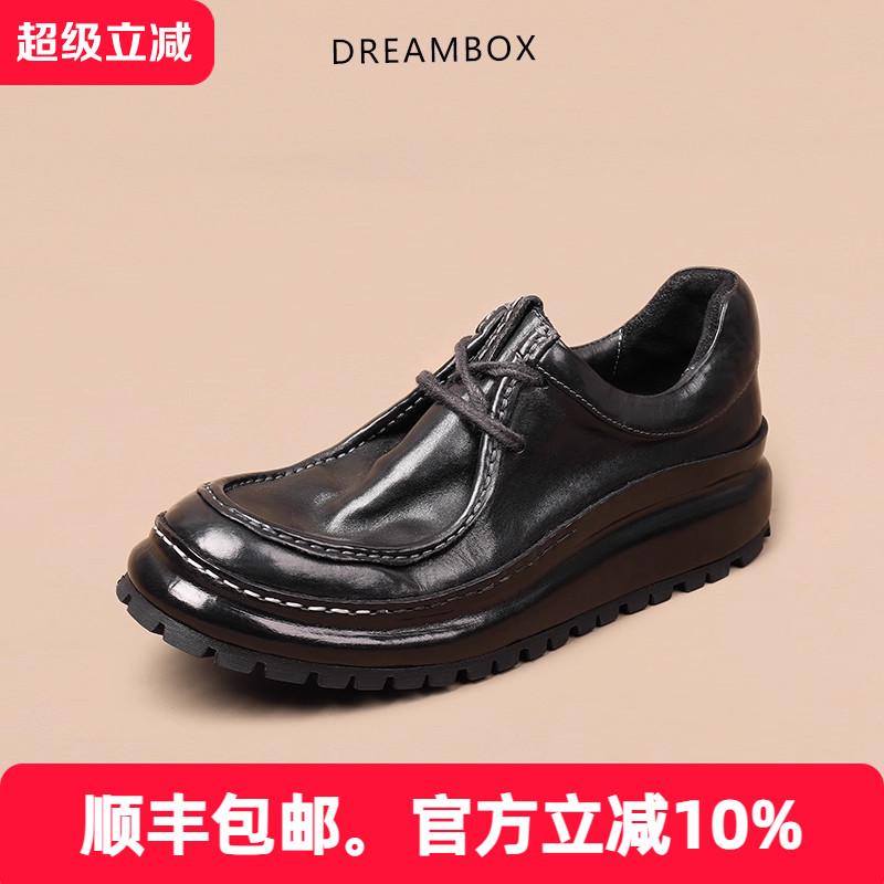 高级感英伦商务马皮休闲皮鞋