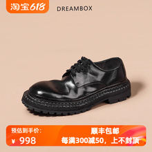 休闲皮鞋 大头德比鞋 高端马皮透气男士 dreambox钧博vibram2024新款